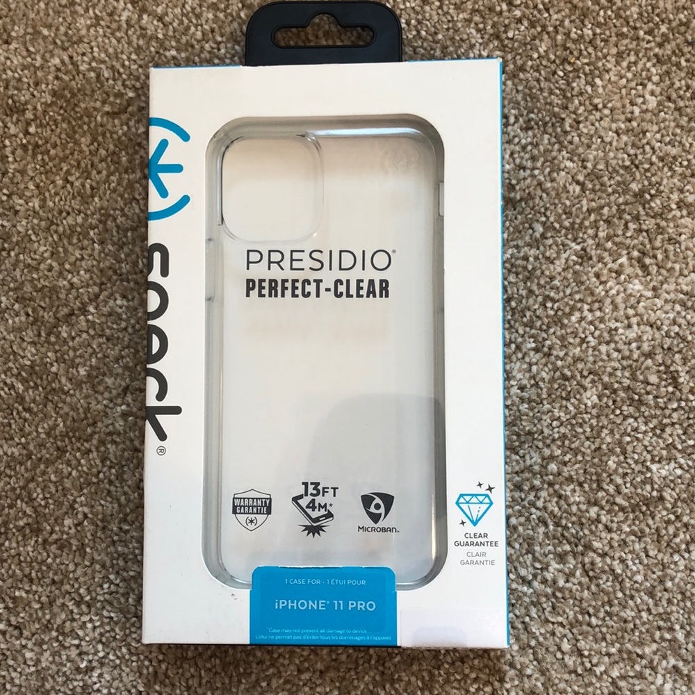 Speck Presidio Perfect-Clear case for iPhone 11 Pro
